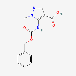 1-Methyl-5-(phenylmethoxycarbonylamino)pyrazole-4-carboxylic acid