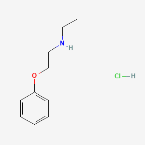 molecular formula C10H16ClNO B2847572 N-Ethyl-2-phenoxyethanamine hydrochloride CAS No. 100131-72-4; 91251-54-6