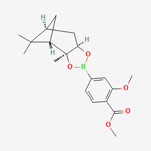 Methyl 2-methoxy-4-((3as,4s,6s,7ar)-3a,5,5-trimethylhexahydro-4,6-methanobenzo[d][1,3,2]dioxaborol-2-yl)benzoate
