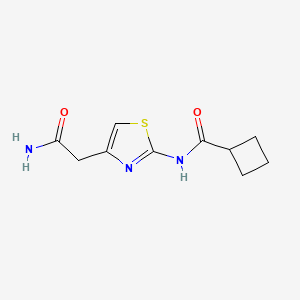 N-[4-(carbamoylmethyl)-1,3-thiazol-2-yl]cyclobutanecarboxamide
