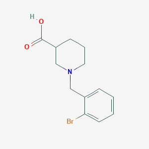 molecular formula C13H16BrNO2 B2847576 1-[(2-bromophenyl)methyl]piperidine-3-carboxylic Acid CAS No. 896046-49-4
