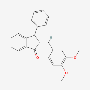 2-[(3,4-Dimethoxyphenyl)methylene]-3-phenyl-1-indanone