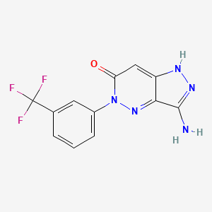 3-amino-5-[3-(trifluoromethyl)phenyl]-1,5-dihydro-6H-pyrazolo[4,3-c]pyridazin-6-one