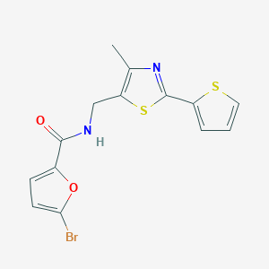 5-bromo-N-((4-methyl-2-(thiophen-2-yl)thiazol-5-yl)methyl)furan-2-carboxamide