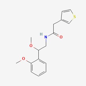 N-(2-methoxy-2-(2-methoxyphenyl)ethyl)-2-(thiophen-3-yl)acetamide