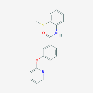 molecular formula C19H16N2O2S B2847613 N-(2-(methylthio)phenyl)-3-(pyridin-2-yloxy)benzamide CAS No. 1798030-51-9