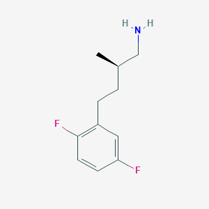 molecular formula C11H15F2N B2847615 (2R)-4-(2,5-Difluorophenyl)-2-methylbutan-1-amine CAS No. 2248198-71-0