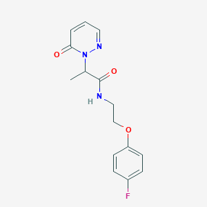 N-(2-(4-fluorophenoxy)ethyl)-2-(6-oxopyridazin-1(6H)-yl)propanamide