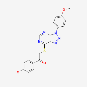 1-(4-methoxyphenyl)-2-((3-(4-methoxyphenyl)-3H-[1,2,3]triazolo[4,5-d]pyrimidin-7-yl)thio)ethanone
