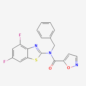 N-benzyl-N-(4,6-difluorobenzo[d]thiazol-2-yl)isoxazole-5-carboxamide