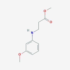 molecular formula C11H15NO3 B2847642 Methyl 3-((3-methoxyphenyl)amino)propanoate CAS No. 42313-49-5