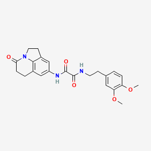 N1-(3,4-dimethoxyphenethyl)-N2-(4-oxo-2,4,5,6-tetrahydro-1H-pyrrolo[3,2,1-ij]quinolin-8-yl)oxalamide