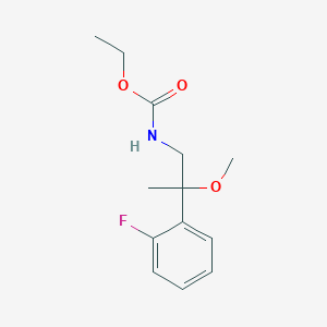 molecular formula C13H18FNO3 B2847650 Ethyl (2-(2-fluorophenyl)-2-methoxypropyl)carbamate CAS No. 1797281-94-7