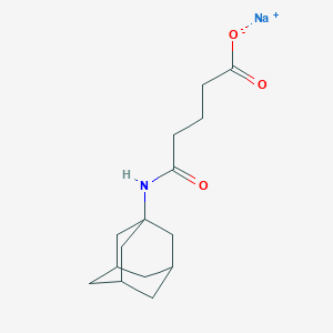 molecular formula C15H22NNaO3 B2847651 Sodium;5-(1-adamantylamino)-5-oxopentanoate CAS No. 2416236-33-2
