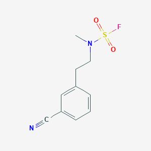 molecular formula C10H11FN2O2S B2847652 N-[2-(3-Cyanophenyl)ethyl]-N-methylsulfamoyl fluoride CAS No. 2411230-14-1