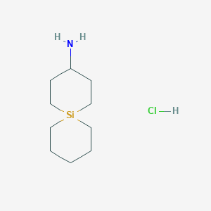 molecular formula C10H22ClNSi B2847658 6-Silaspiro[5.5]undecan-3-amine hcl CAS No. 1330166-70-5