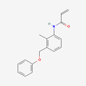 molecular formula C17H17NO2 B2847663 N-[2-Methyl-3-(phenoxymethyl)phenyl]prop-2-enamide CAS No. 2305548-15-4