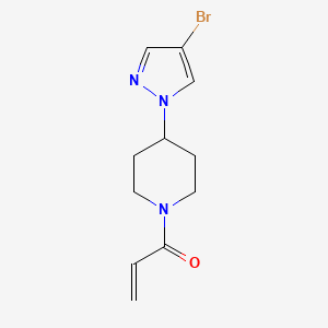 1-[4-(4-Bromopyrazol-1-yl)piperidin-1-yl]prop-2-en-1-one