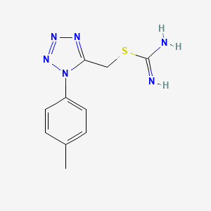 molecular formula C10H13ClN6S B2847668 [1-(4-甲基苯基)-1H-四唑-5-基]甲基亚硫代氨基甲酸酯 CAS No. 1142201-28-2