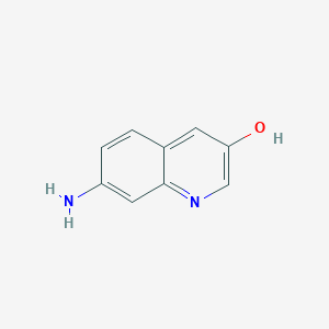 molecular formula C9H8N2O B2847680 7-Aminoquinolin-3-ol CAS No. 1261810-14-3