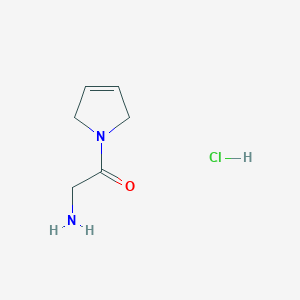 molecular formula C6H11ClN2O B2847682 2-Amino-1-(2,5-dihydro-1H-pyrrol-1-yl)ethan-1-one hydrochloride CAS No. 2219379-55-0