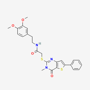 3-[2-(3-chlorophenyl)imidazo[1,2-a]pyridin-3-yl]-N-(1-phenylethyl)propanamide