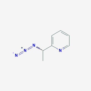 molecular formula C7H8N4 B2847713 2-[(S)-1-Azidoethyl]pyridine CAS No. 348128-91-6