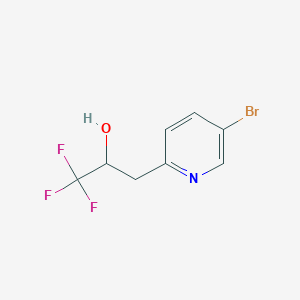 3-(5-Bromopyridin-2-yl)-1,1,1-trifluoropropan-2-ol