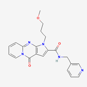 1-(3-methoxypropyl)-4-oxo-N-(pyridin-3-ylmethyl)-1,4-dihydropyrido[1,2-a]pyrrolo[2,3-d]pyrimidine-2-carboxamide