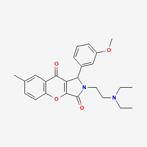 2-(2-(Diethylamino)ethyl)-1-(3-methoxyphenyl)-7-methyl-1,2-dihydrochromeno[2,3-c]pyrrole-3,9-dione