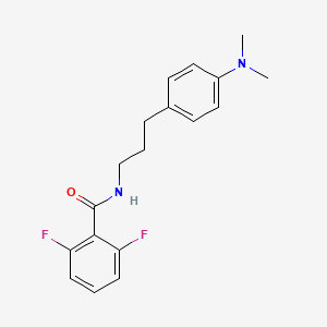 molecular formula C18H20F2N2O B2847739 N-(3-(4-(dimethylamino)phenyl)propyl)-2,6-difluorobenzamide CAS No. 952995-74-3