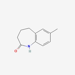 molecular formula C11H13NO B2847746 7-Methyl-1,3,4,5-tetrahydro-1-benzazepin-2-one CAS No. 175093-00-2