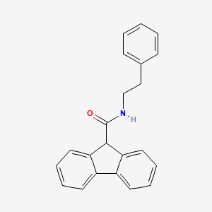 molecular formula C22H19NO B2847779 N-(2-phenylethyl)-9H-fluorene-9-carboxamide CAS No. 329703-14-2