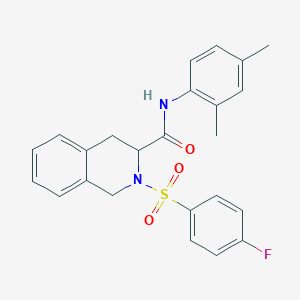 molecular formula C24H23FN2O3S B284778 N-(2,4-dimethylphenyl)-2-[(4-fluorophenyl)sulfonyl]-1,2,3,4-tetrahydro-3-isoquinolinecarboxamide 