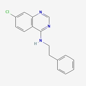 molecular formula C16H14ClN3 B2847780 7-chloro-N-phenethyl-4-quinazolinamine CAS No. 477862-00-3