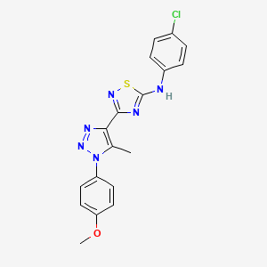 molecular formula C18H15ClN6OS B2847789 6-(4-{[(4-异丁基苯基)磺酰]氨基}苯氧基)-N-异丙基烟酰胺 CAS No. 1189472-93-2