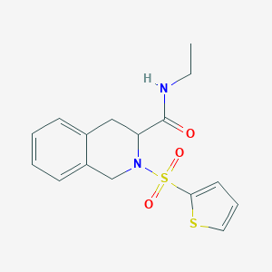 N-ethyl-2-(2-thienylsulfonyl)-1,2,3,4-tetrahydro-3-isoquinolinecarboxamide