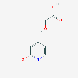 molecular formula C9H11NO4 B2847840 2-[(2-Methoxypyridin-4-yl)methoxy]acetic acid CAS No. 2094875-13-3