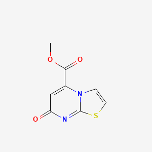 molecular formula C8H6N2O3S B2847858 甲基-7-氧代-7H-噻唑啉[3,2-a]嘧啶-5-甲酸酯 CAS No. 33304-83-5