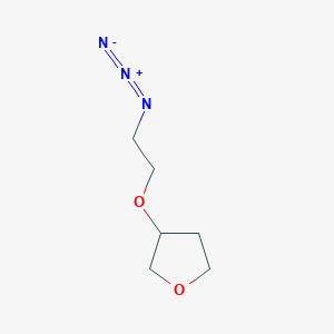 molecular formula C6H11N3O2 B2847876 3-(2-叠氮乙氧)氧杂环戊烷 CAS No. 2126178-96-7