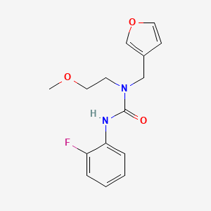 3-(2-Fluorophenyl)-1-(furan-3-ylmethyl)-1-(2-methoxyethyl)urea