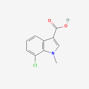 molecular formula C10H8ClNO2 B2847894 7-Chloro-1-methylindole-3-carboxylic acid CAS No. 1260879-05-7