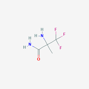 molecular formula C4H7F3N2O B2847897 2-氨基-3,3,3-三氟-2-甲基丙酰胺 CAS No. 122008-12-2