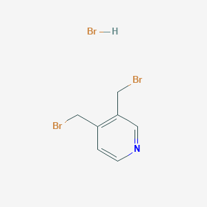 molecular formula C7H8Br3N B2847905 3,4-Bis(bromomethyl)pyridine hydrobromide CAS No. 1803611-21-3