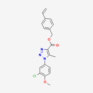 4-vinylbenzyl 1-(3-chloro-4-methoxyphenyl)-5-methyl-1H-1,2,3-triazole-4-carboxylate