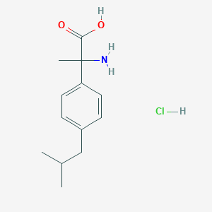 B2847920 2-Amino-2-[4-(2-methylpropyl)phenyl]propanoic acid hydrochloride CAS No. 24740-13-4