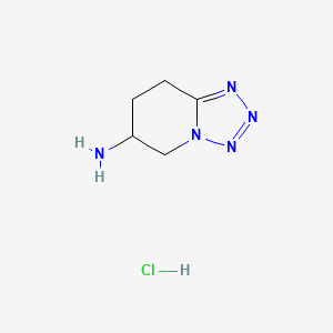 B2847924 5,6,7,8-Tetrahydrotetrazolo[1,5-a]pyridin-6-amine;hydrochloride CAS No. 2375267-44-8
