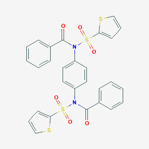 N-benzoyl-N-{4-[benzoyl(2-thienylsulfonyl)amino]phenyl}-2-thiophenesulfonamide