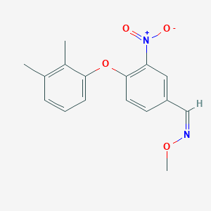 (Z)-{[4-(2,3-dimethylphenoxy)-3-nitrophenyl]methylidene}(methoxy)amine