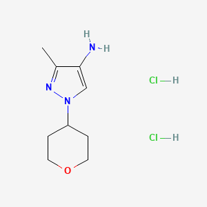 3-methyl-1-(oxan-4-yl)-1H-pyrazol-4-amine dihydrochloride